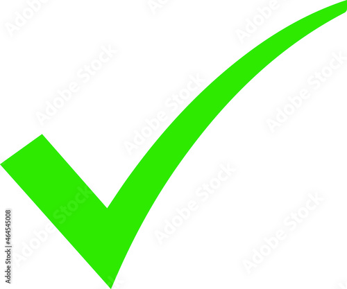 green correct arrow symbol with white background