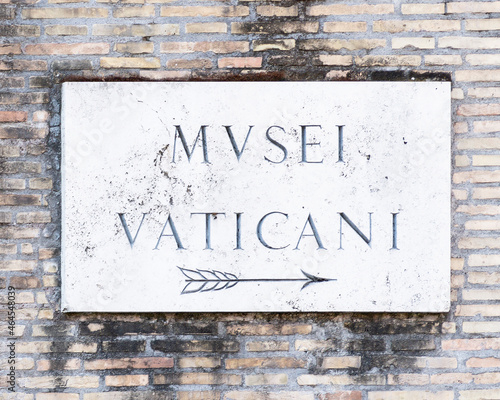Cartel de los museos vaticanos