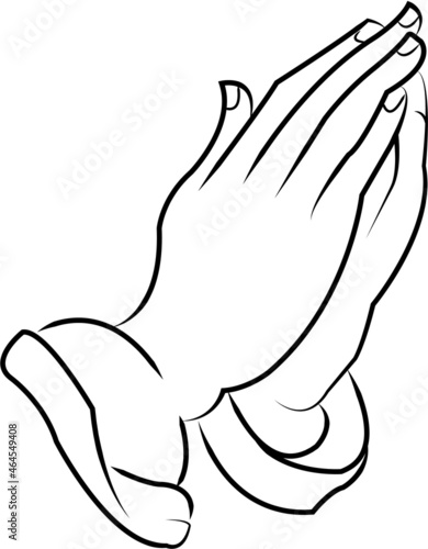 hands folded in prayer to god