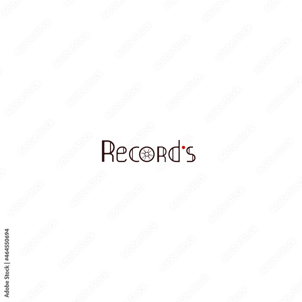 vector logo icon music and record