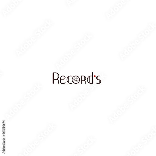vector logo icon music and record