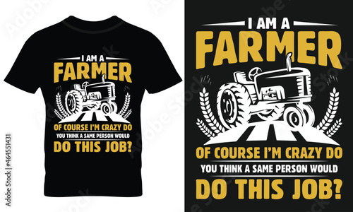 Funny farmer cool t shirt design.