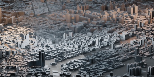 Photography small model town new york city toy city scenery of buildings Skyscraper aerial v