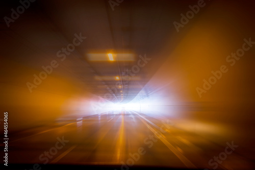 a night city - blurred abstract background