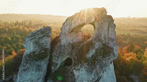 unique Okiennik rock in Poland