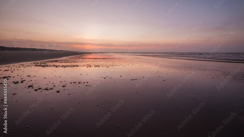 beach of Ameland in the evening 3
