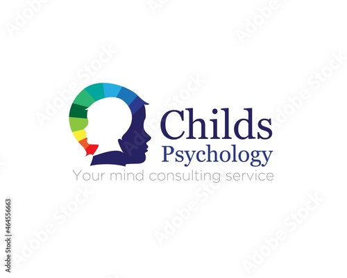 child psychology service consultation and therapy logo designs