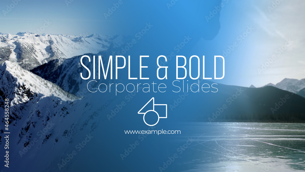 Simple and Bold Corporate Slides Stock Template | Adobe Stock