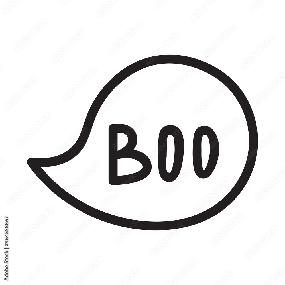 Black and white doodle speech boo bubble Black and white doodle speech boo bubble