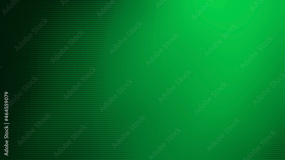 black gradation half tone pattern on green gradient background