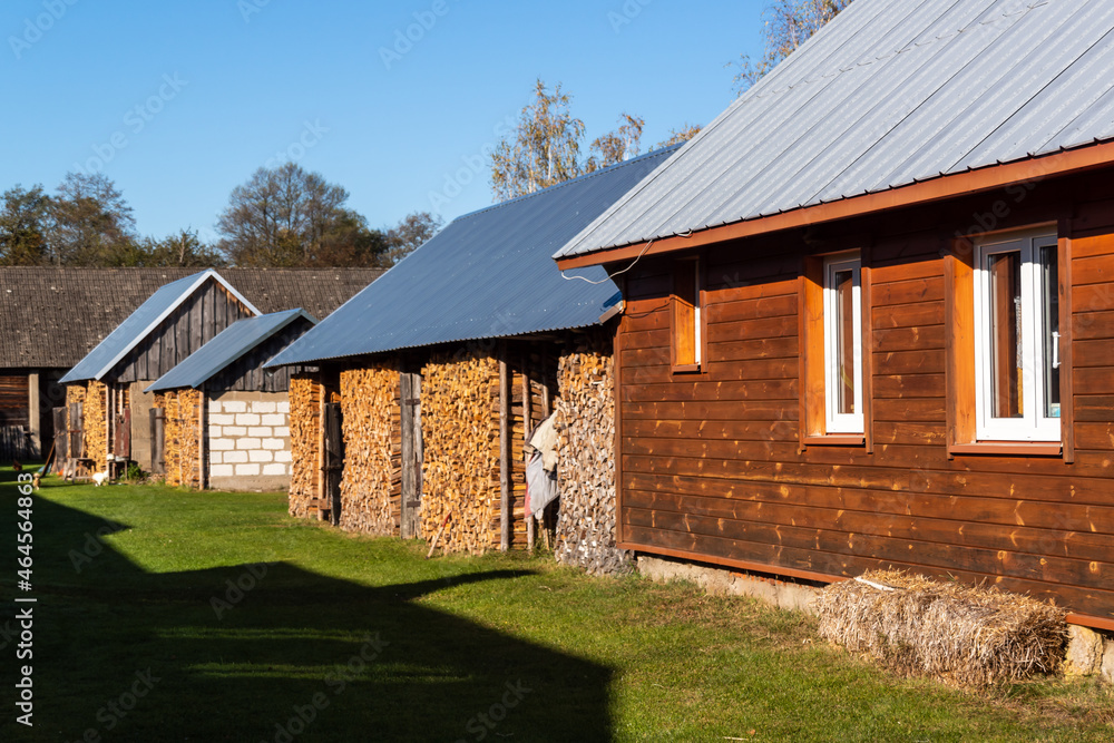 Fototapeta premium Architektura drewniana Podlasia, Polska