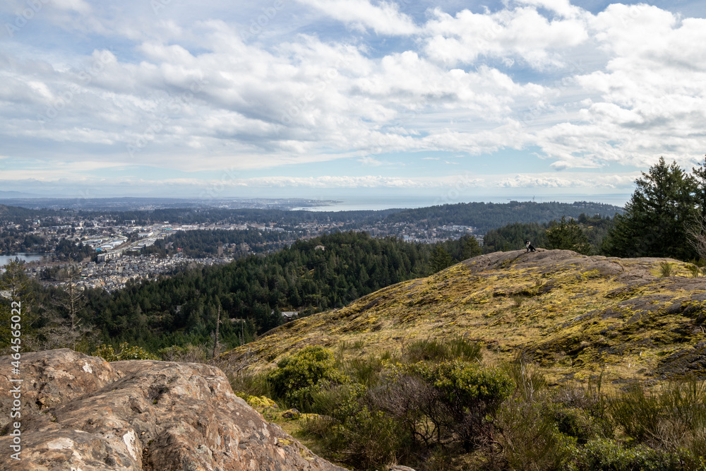 View of Langford from Mountwells Regional Park on Vancouver Island, BC