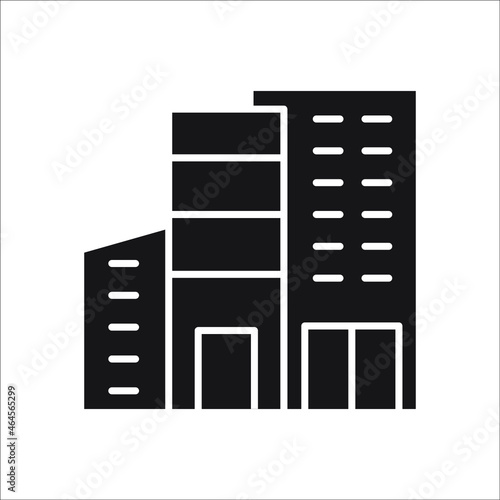 Building and real estate city icons symbol vector elements for infographic web