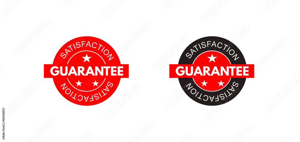 Obraz premium Guarantee Satisfaction Badge Vector