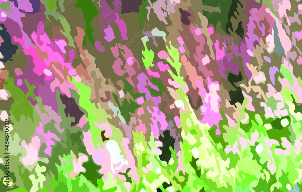 Floral background in pink-green tones for prints or wallpaper. Bright grungy plant motif, similar to heather for backgrounds and textures, covers, postcards, textiles, etc. Floral background in pink-green tones for prints or wallpaper. Bright grungy plant motif, similar to heather for backgrounds and textures, covers, postcards, textiles, etc.