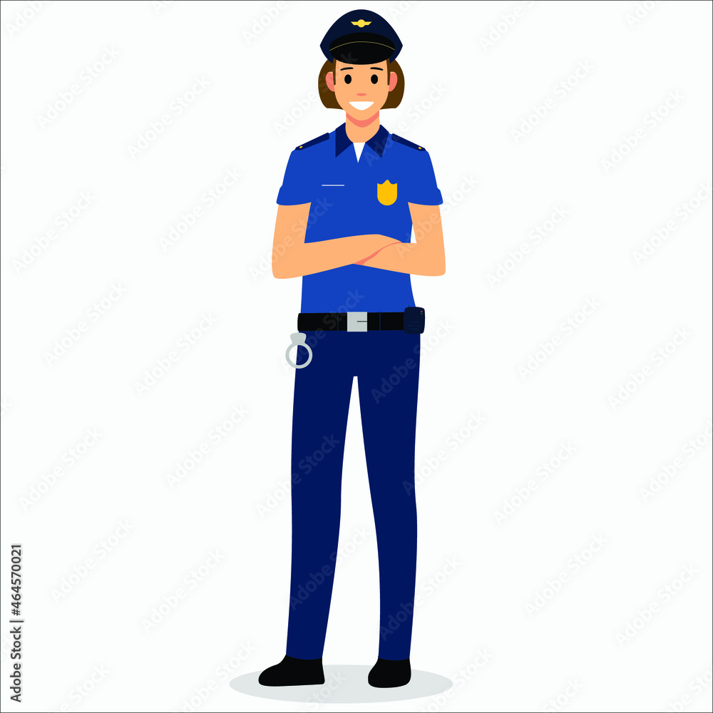 police officers. cops vector characters