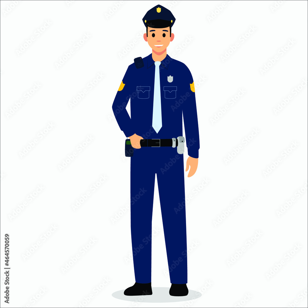 police officers. cops vector characters