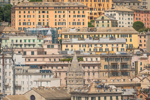 Vue de la ville de Gênes, Ligurie, Italie. 