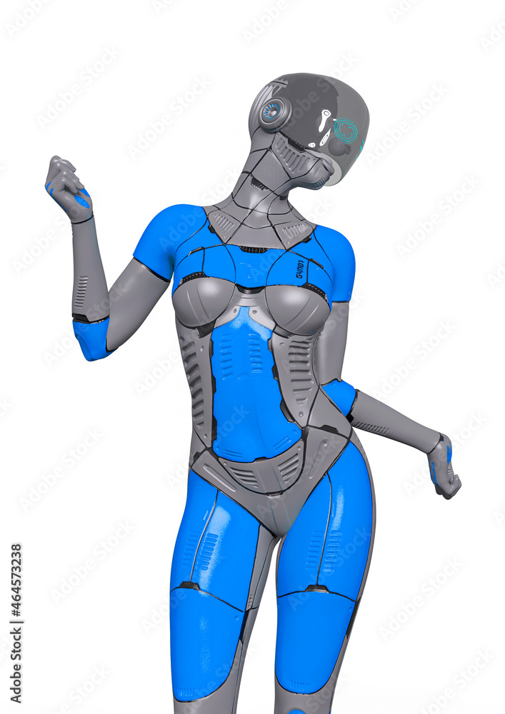 gynoid girl is doing a dj dance gynoid girl is doing a dj dance