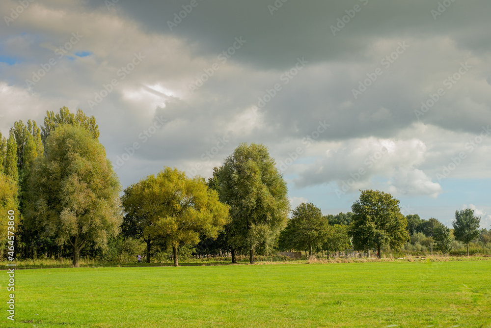 Polder Park Cronesteyn large park in the city of Leiden, Netherlands Polder Park Cronesteyn large park in the city of Leiden, Netherlands