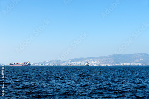 Cargo ships, ship, vessel, boat, craft stock photo
