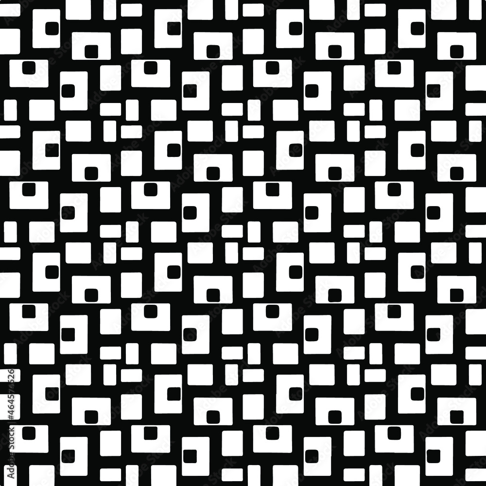 Seamless vector pattern in geometric ornamental style. Black pattern. Seamless vector pattern in geometric ornamental style. Black pattern.