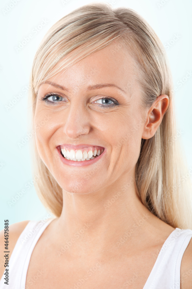 Happy blond girl Happy blond girl