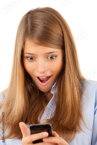 Cute girl texting