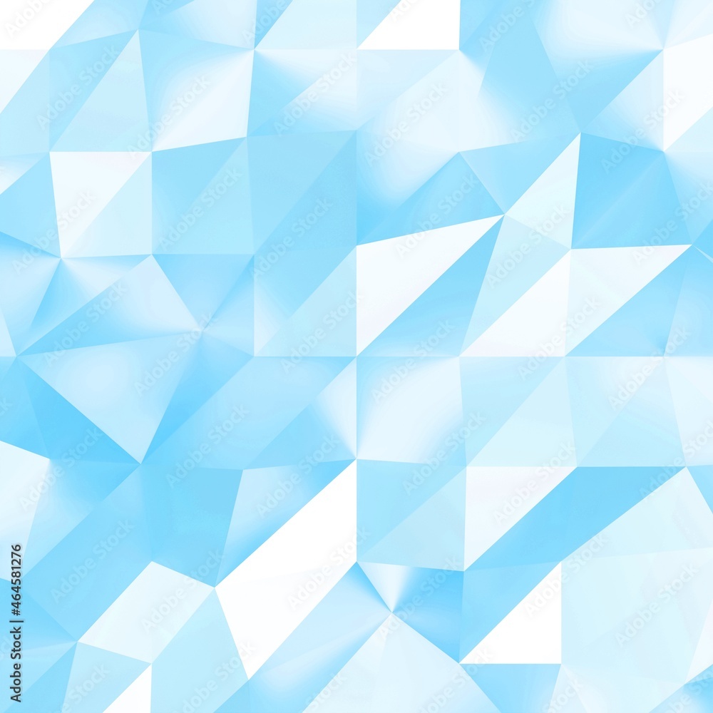 Fototapeta premium Blue polygon background 3d rendering, 3d illustration. Abstract triangle background. Blue background. Abstract blue polygon wallpaper.