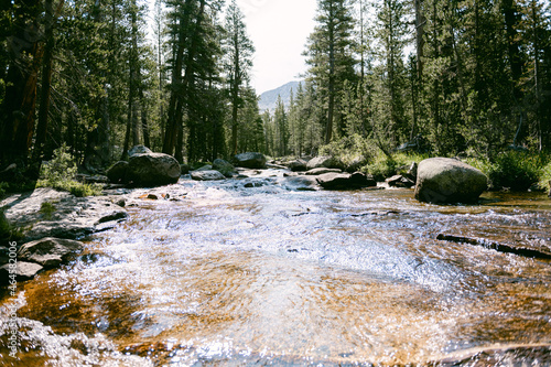 stream of water in Yosemite California