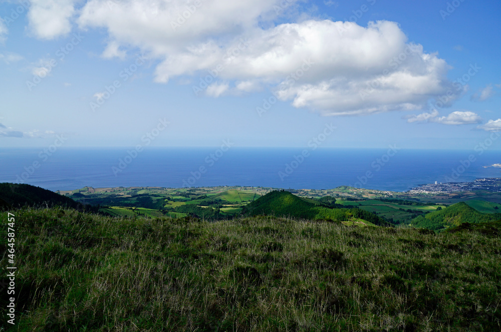 amazing mountain landscape on azores islands