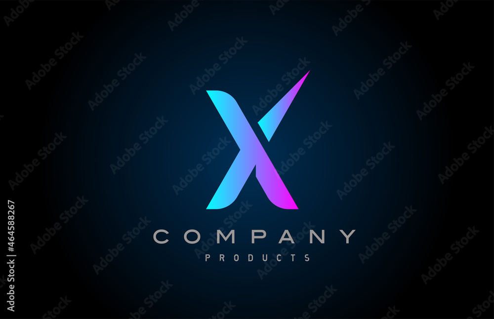 pink X alphabet letter logo icon. Design for company and business pink X alphabet letter logo icon. Design for company and business