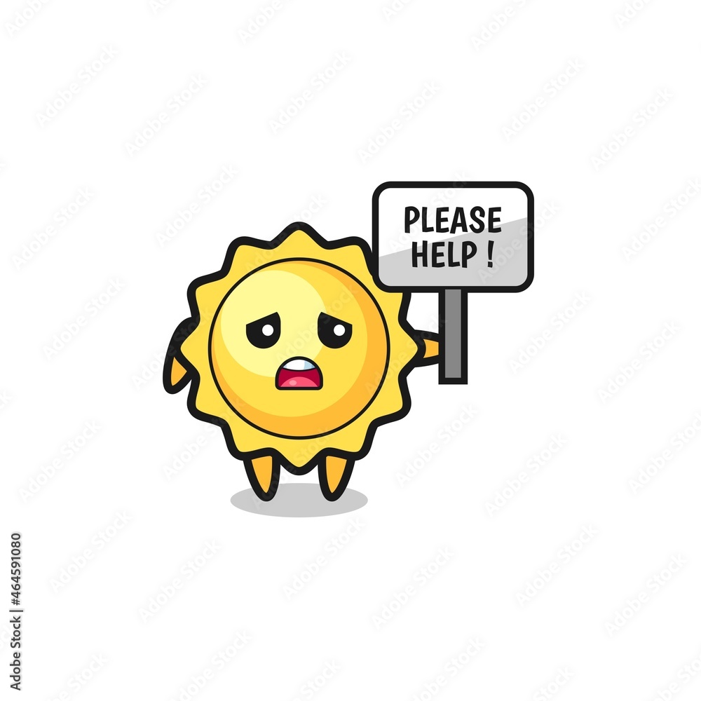 cute sun hold the please help banner cute sun hold the please help banner