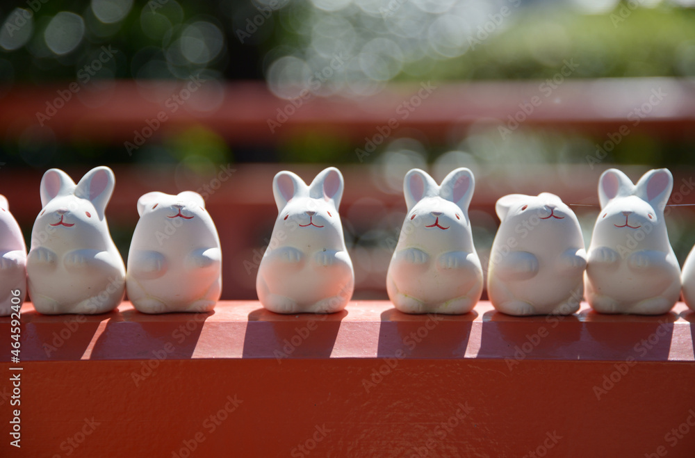 岡崎神社　境内のうさぎ　京都市左京区
