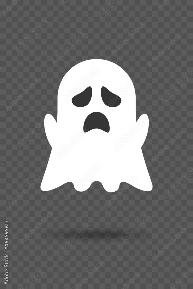 Cute ghost. Flat design vector. Vector illustration Cute ghost. Flat design vector. Vector illustration