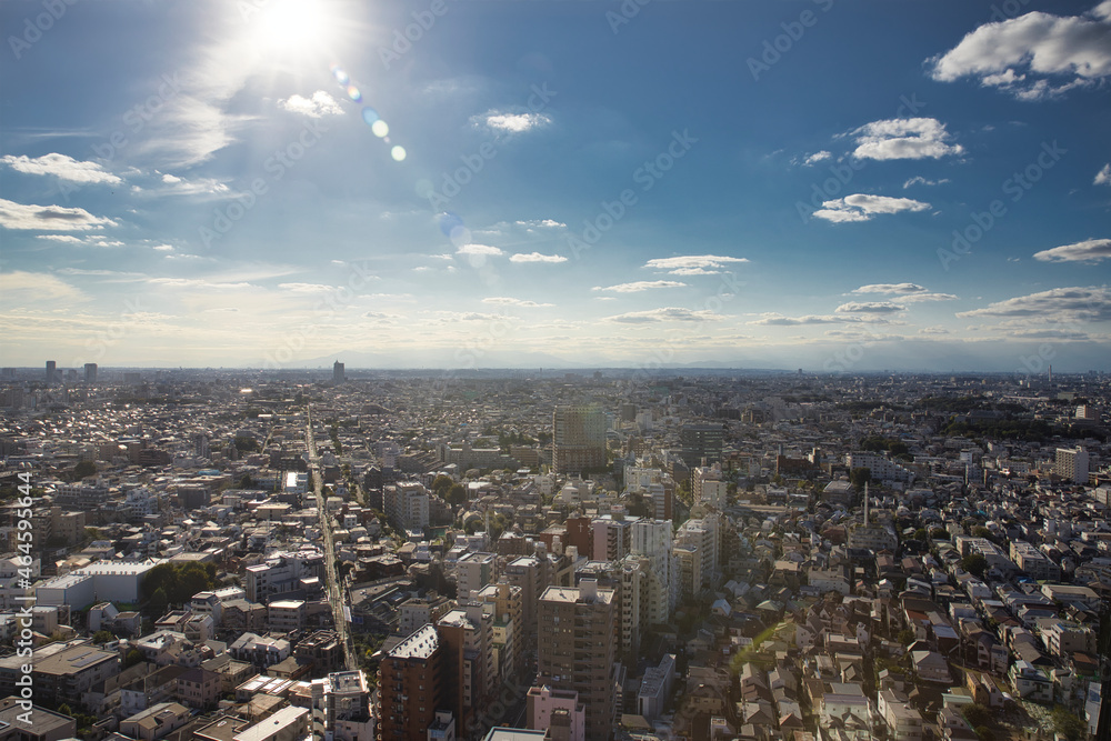 Fototapeta premium 街並み 世田谷区 東京都