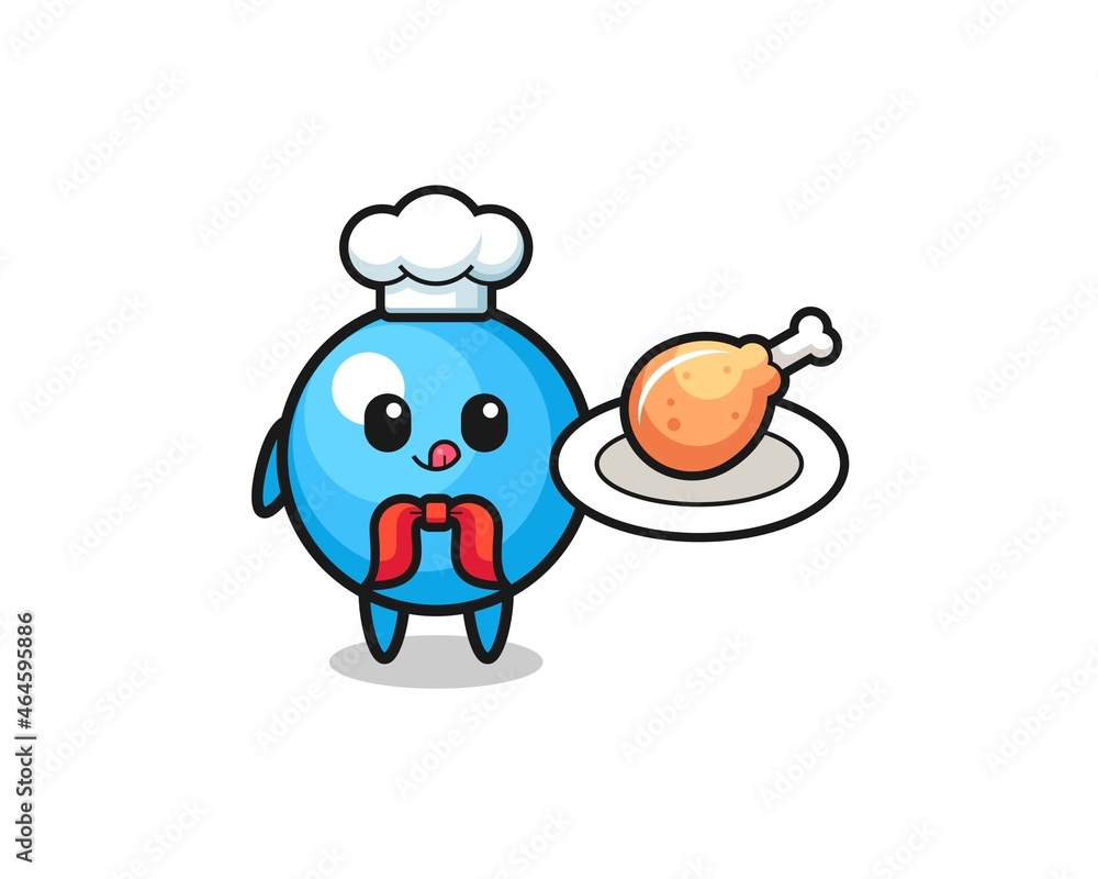 gum ball fried chicken chef cartoon character gum ball fried chicken chef cartoon character