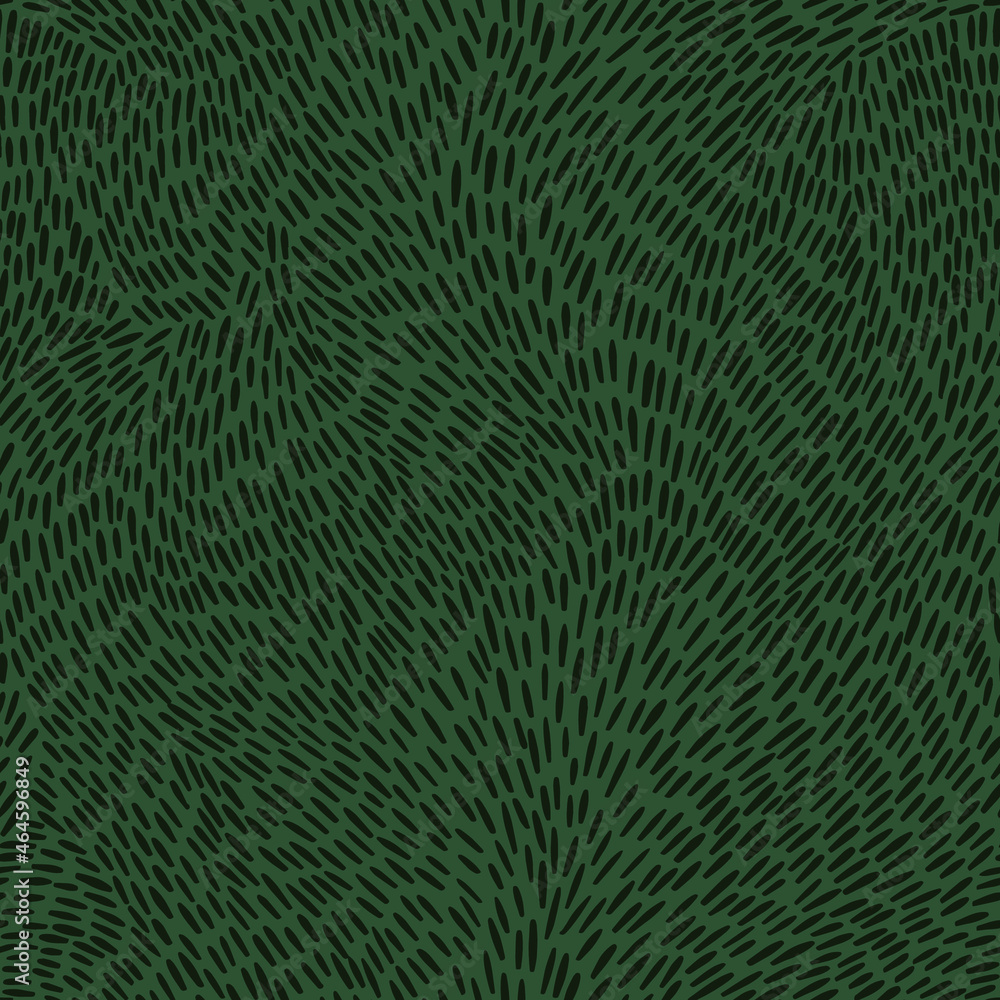 Abstract seamless vector pattern with dark green strokes on green background Abstract seamless vector pattern with dark green strokes on green background
