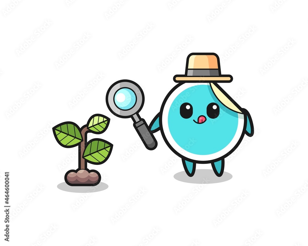cute sticker herbalist researching a plants cute sticker herbalist researching a plants