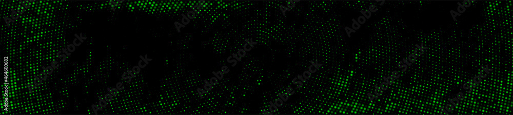 Abstract halftone green banner background. Abstract halftone green banner background.