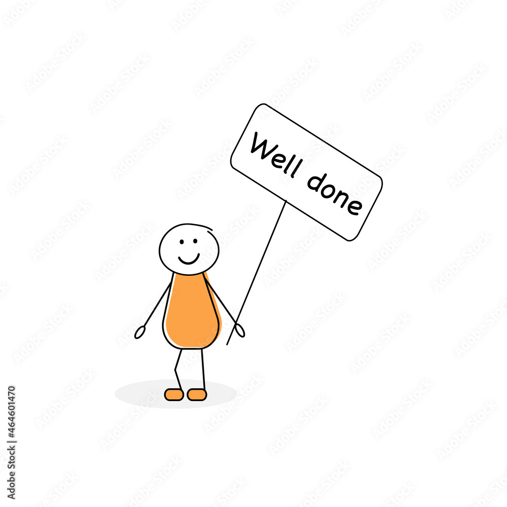 Jolly stickman - well done Jolly stickman - well done