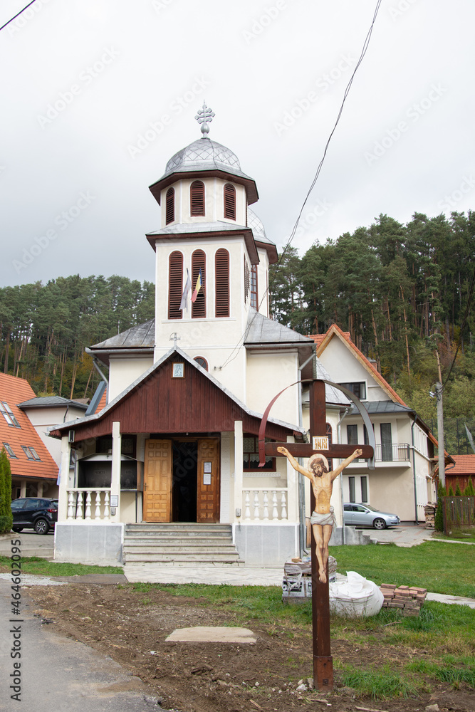Orthodox Church from Sangeorz Bai, Bistrita, Romania, 2021, October