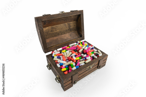 Old wood toy treasure chest...