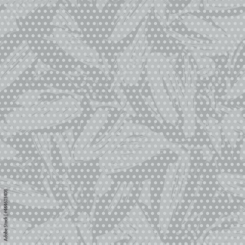 Floral Seamless Pattern with dotted textures