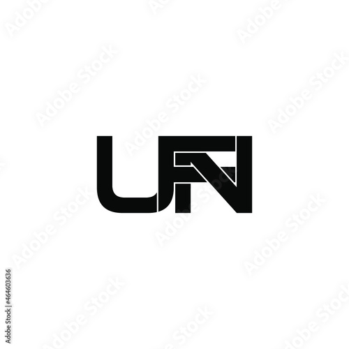 ufn initial letter monogram logo design