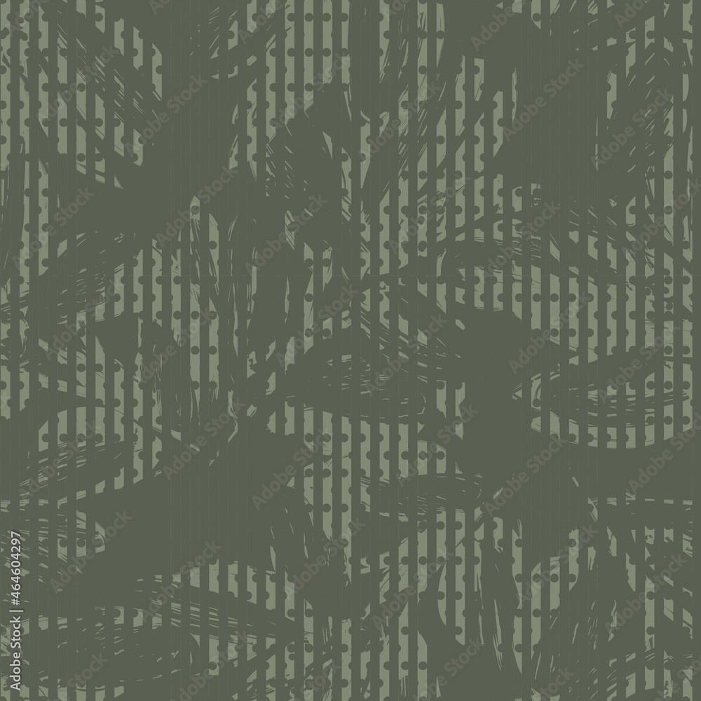 Floral Seamless Pattern with striped textures