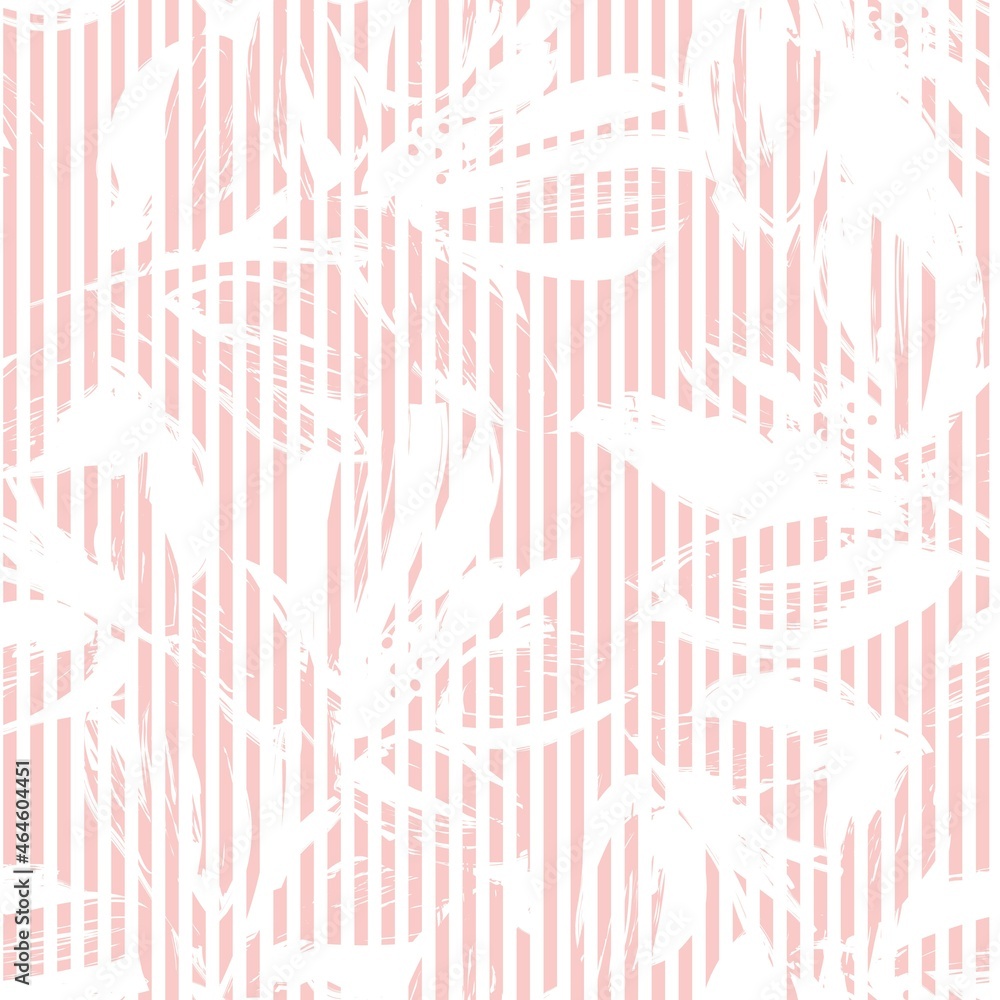 Floral Seamless Pattern with striped textures Floral Seamless Pattern with striped textures