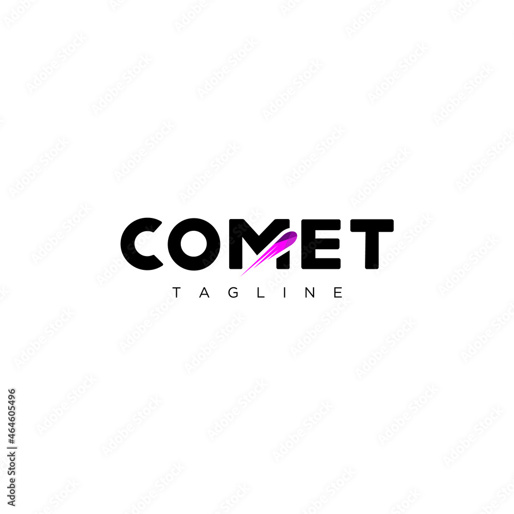 Comet. Logo template. Comet. Logo template.