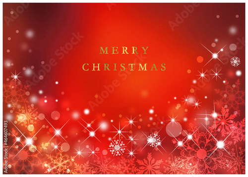 クリスマス_レッド背景