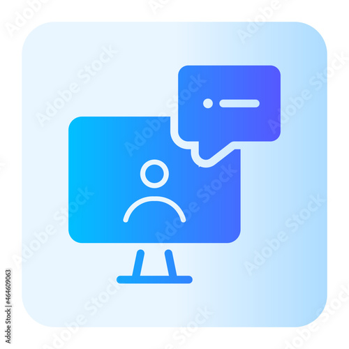 Videochat gradient icon